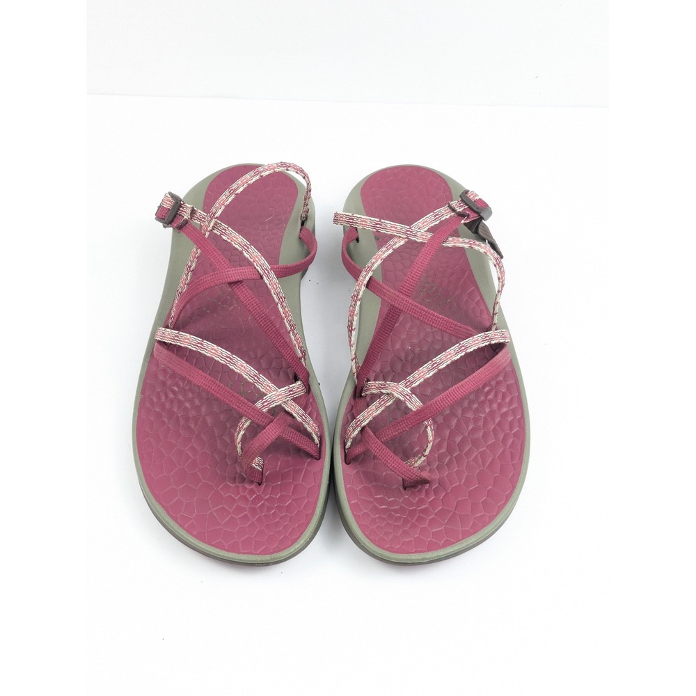 Chaco Women's Size 9 Z Cloud X2 Sandals Strappy‎ Toe Loop Adjustable Maroon Size